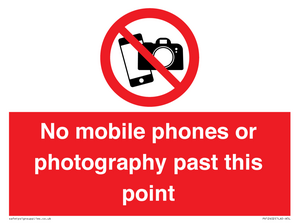 No mobile phones or photography past this point